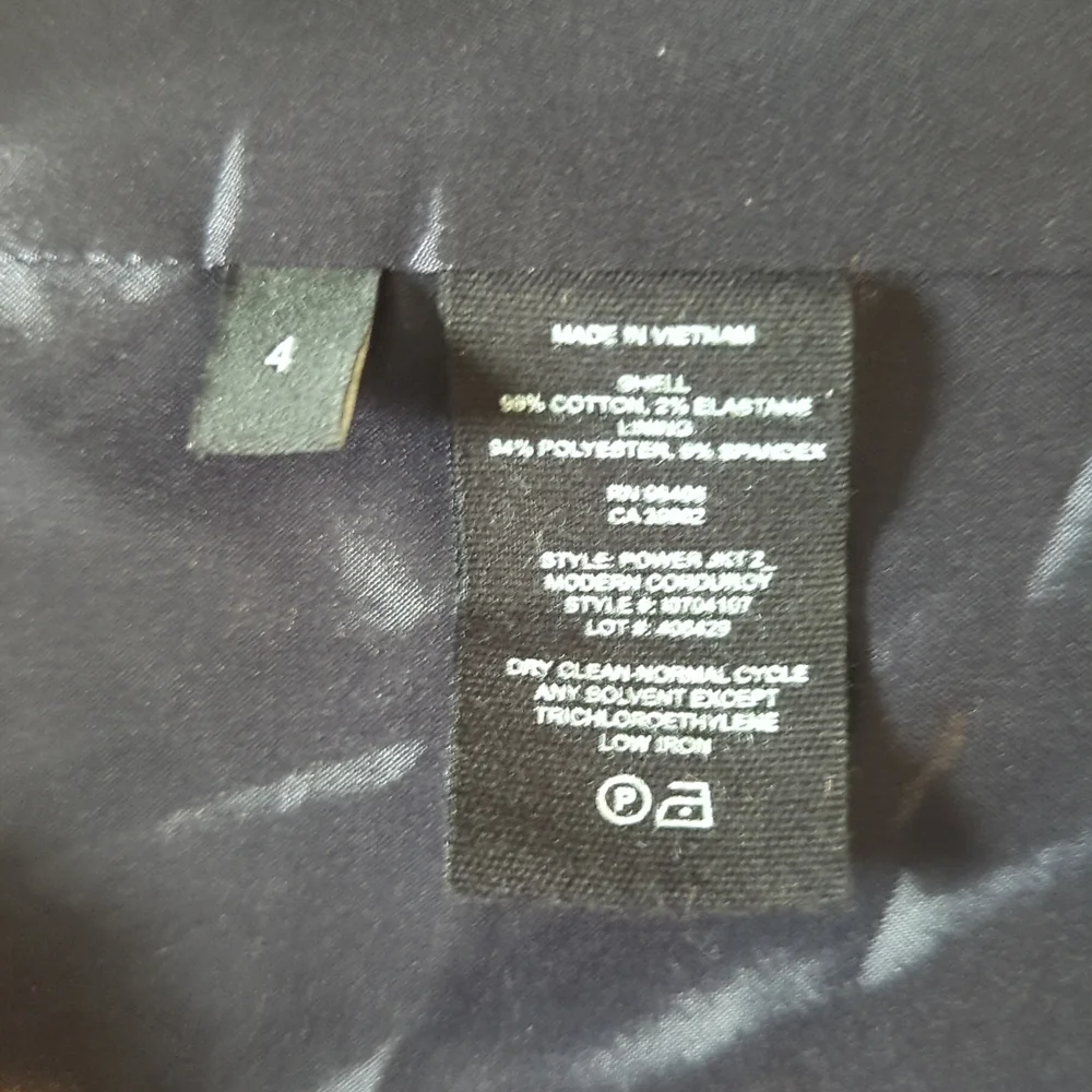 THEORY Corduroy Power 2 Jacket Navy Blazer - Picture 3 of 3